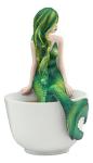 Amy Brown Mermaid Tea Cup in Green Emerald