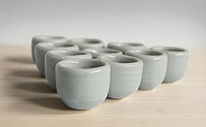 Mini Japanese Ceramic Tea Cups Set of 10