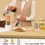 Leak-proof Glass Coffee Mug with Infuser - 17oz