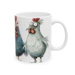 Funny Chicken Mug – 15oz Whimsical Farmhouse Cup