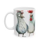 Funny Chicken Mug – 15oz Whimsical Farmhouse Cup