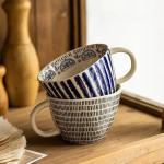 Colorful Hand-Painted Geometric Coffee Mug