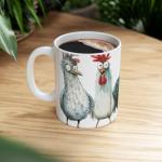 Funny Chicken Mug – 15oz Whimsical Farmhouse Cup