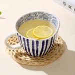 Colorful Hand-Painted Geometric Coffee Mug