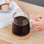 Aquach 20 Oz Clear Glass Coffee & Tea Mugs