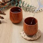 Japanese Wooden Tea Cups Set of 10