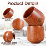 Japanese Wooden Tea Cups Set of 10