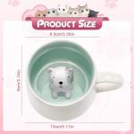 Cute Cat 3D Ceramic Mug for Cat Lovers