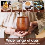 Japanese Wooden Tea Cups Set of 10