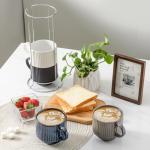 Stackable Coffee Mugs Set of 4 with Stand