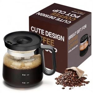 16 Oz Heatproof Glass Coffee Pot Mug