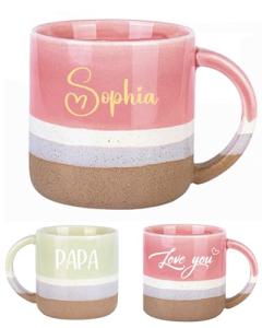 Custom Ceramic Coffee Mug with Name & Logo