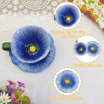 Pink Flower-Shaped Ceramic Tea Cups Set