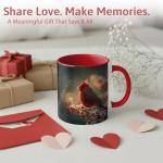 Dark Winter Red Cardinal Mug - 11oz Coffee Cup