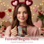 Dark Winter Red Cardinal Mug - 11oz Coffee Cup