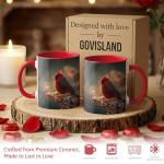Dark Winter Red Cardinal Mug - 11oz Coffee Cup