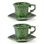 KAMMAK Porcelain Tea Cups and Saucers Set