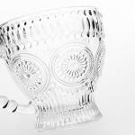 Vintage Glass Tea Cup and Saucer Set of 6