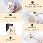 Personalized Letter K Mug with Floral Design