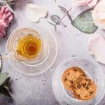 Vintage Glass Tea Cup and Saucer Set of 6