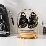 LUKA Stackable Ceramic Espresso Cups Set of 4