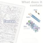 Floral Teacup Paint by Numbers Kit for Adults