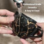 LUKA Stackable Ceramic Espresso Cups Set of 4