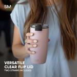 Simple Modern Travel Coffee Mug Tumbler with Flip Lid | Reusable Insulated Stainless Steel Cold Brew Iced Coffee Cup Thermos | Gifts for Women Men Him Her | Voyager Collection | 16oz | Sea Glass Sage