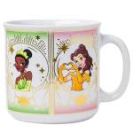 Silver Buffalo Disney Princess Mystic Tarot Card Featuring Cinderella, Ariel, Tiana, and Belle Ceramic Camper Mug, 20 Ounces