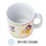 Silver Buffalo Disney Princess Mystic Tarot Card Featuring Cinderella, Ariel, Tiana, and Belle Ceramic Camper Mug, 20 Ounces