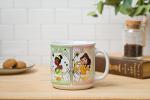 Silver Buffalo Disney Princess Mystic Tarot Card Featuring Cinderella, Ariel, Tiana, and Belle Ceramic Camper Mug, 20 Ounces