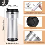 Lallisa 1 Pc Photo Travel Mug with Picture Customized Tumblers 12 oz Personalized Photo Stainless Steel Tumbler Insert Double Wall Mugs for Thanksgiving Wedding Christmas Birthday DIY Gifts