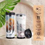 Lallisa 1 Pc Photo Travel Mug with Picture Customized Tumblers 12 oz Personalized Photo Stainless Steel Tumbler Insert Double Wall Mugs for Thanksgiving Wedding Christmas Birthday DIY Gifts