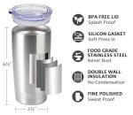 Stainless Steel Insulated Travel Mug with Lid