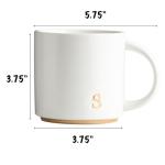 Monogrammed Ceramic Mugs with Gift Box