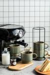 Stackable Ceramic Coffee Mugs Set of 4
