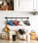 AmorArc 20oz Tall Black Coffee Mugs Set of 6