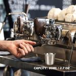Stainless Steel Espresso Cups Set - 2 Pack