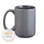 Christian Art Gifts Lion Gray Ceramic Coffee Mug – 14 oz. Microwave and Dishwasher-safe Inspirational Scripture Coffee and Tea Mug for Men and Women with Bible Verse: Strong & Courageous – Joshua 1:9