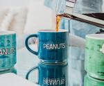 Silver Buffalo Peanuts Comic Strip 4-Pack Ceramic Mug Stack, 10-Ounces