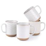 GBHOME Set of 4 Large Stoneware Coffee Mugs