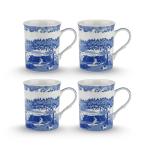 Spode Blue Italian 12 oz Coffee Mug Set of 4