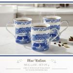Spode Blue Italian 12 oz Coffee Mug Set of 4