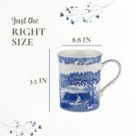 Spode Blue Italian 12 oz Coffee Mug Set of 4