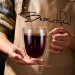 Set of 4 Insulated Double Walled Glass Mugs