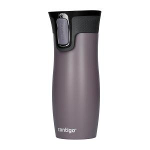 Contigo Unisex's West Loop Autoseal Thermobecher, Edelstahl Isolierbecher, Kaffeebecher to Go, BPA frei, auslaufsicherer Reisebecher mit Easy-Clean-Deckel, hält bis zu 5h Warm, 470 ml, Dark Plum