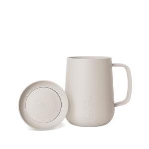 Simple Modern Travel Coffee Mug with Lid and Handle | Reusable Insulated Stainless Steel Coffee Tumbler Tea Cup | Gifts for Women Men Him Her | Voyager Collection | 12oz | Almond Birch