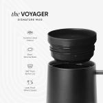 Simple Modern Travel Coffee Mug with Lid and Handle | Reusable Insulated Stainless Steel Coffee Tumbler Tea Cup | Gifts for Women Men Him Her | Voyager Collection | 12oz | Almond Birch