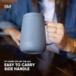 Simple Modern Travel Coffee Mug with Lid and Handle | Reusable Insulated Stainless Steel Coffee Tumbler Tea Cup | Gifts for Women Men Him Her | Voyager Collection | 12oz | Almond Birch