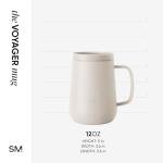 Simple Modern Travel Coffee Mug with Lid and Handle | Reusable Insulated Stainless Steel Coffee Tumbler Tea Cup | Gifts for Women Men Him Her | Voyager Collection | 12oz | Almond Birch
